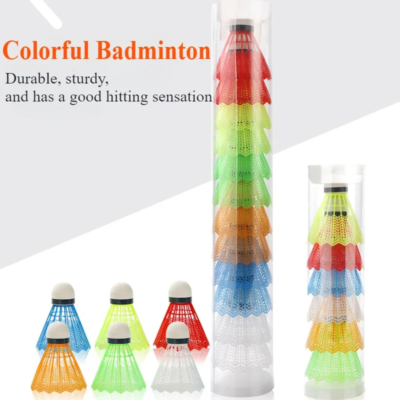 Badminton League - 12 Pcs/Set Colorful Shuttlecocks Badminton Foam